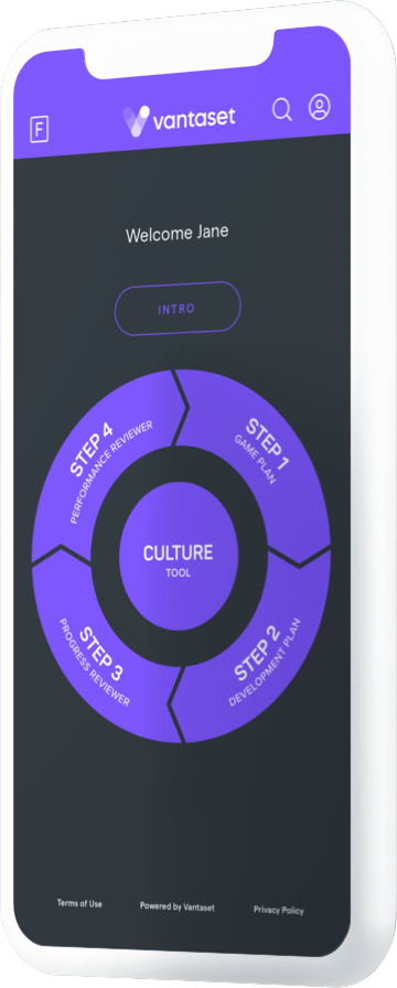 Vantaset app on iPhone